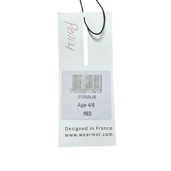 NWT Wear Moi Coralie Majorette Leotard, Red, Size 4/6 years - Picture 4 of 11